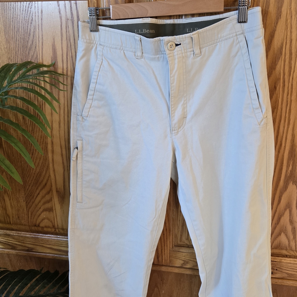 L.L. Bean Men's Cream Chinos